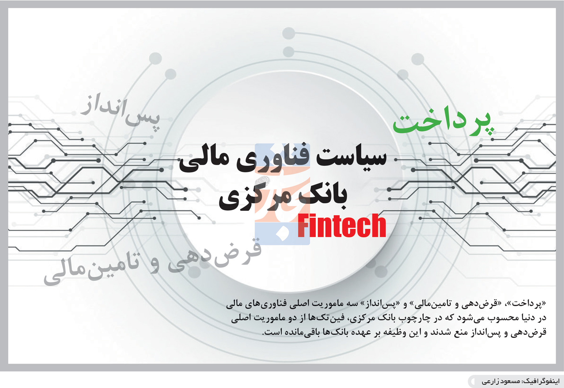 تجارت- فردا- سیاست فناوری مالی بانک مرکزی