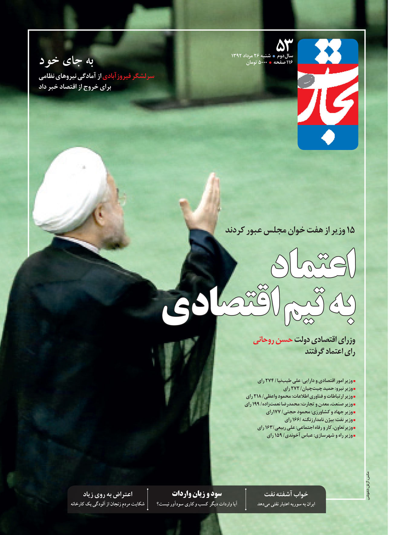 اعتماد به تیم اقتصادی