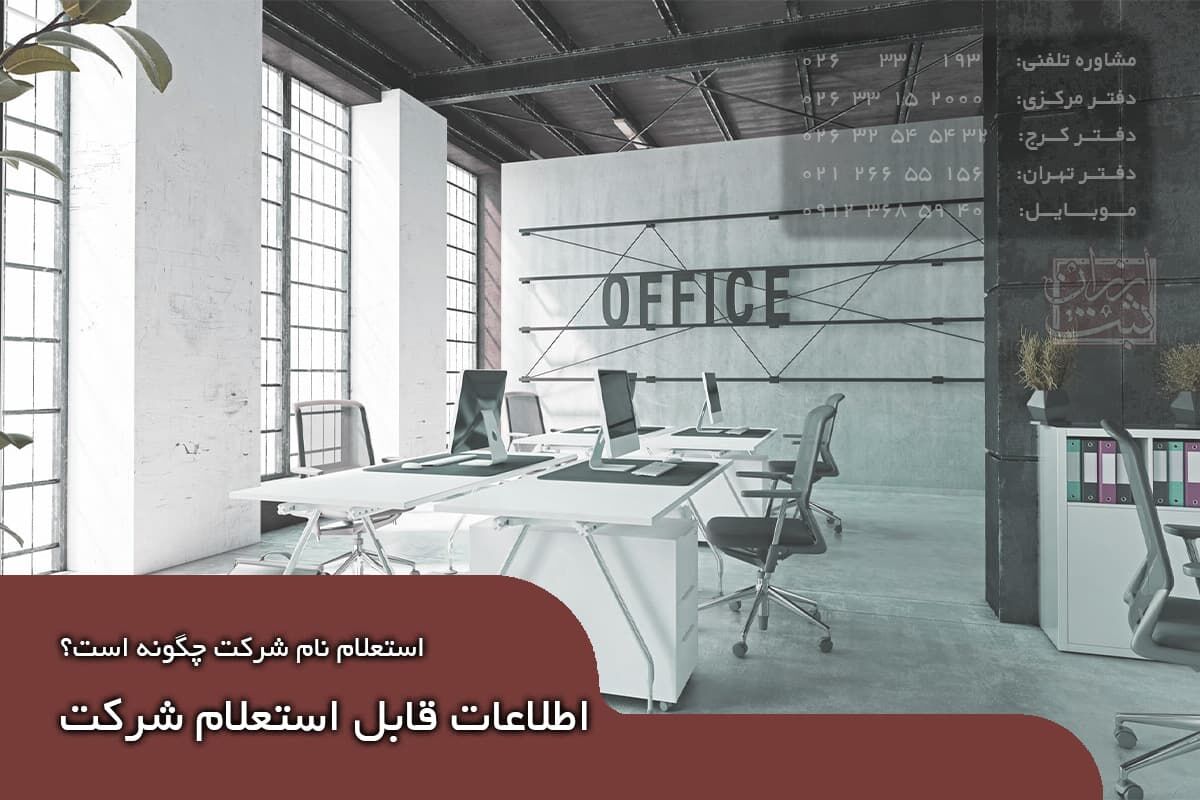 اطلاعات قابل استعلام شرکت