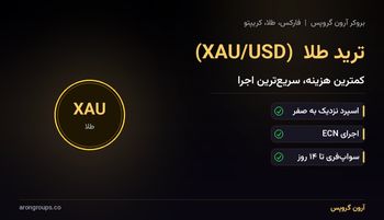 ترید طلا در آرون گروپس؛ معامله‌ی XAU/USD با کمترین هزینه‌ی معاملاتی